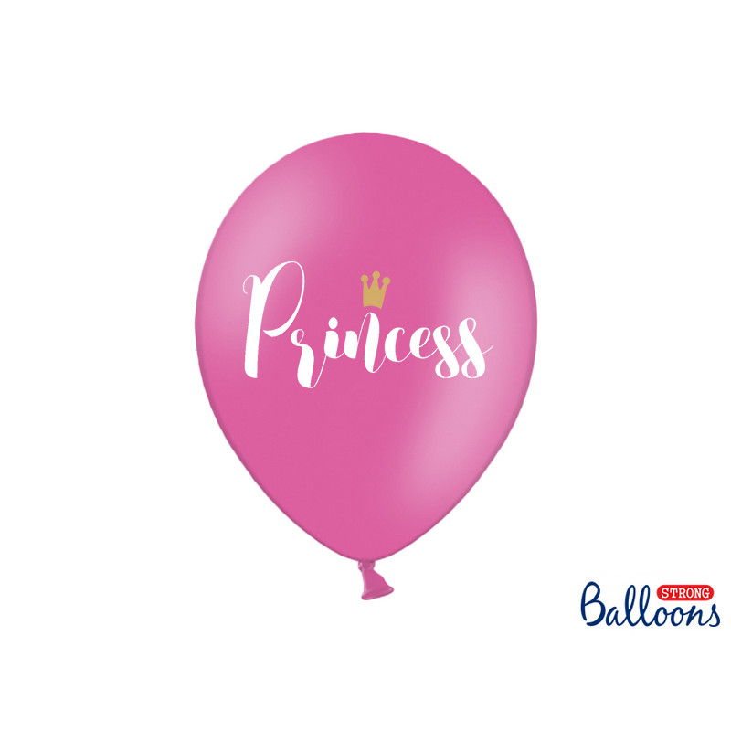 6 x Ballon de baudruche rose Princesse