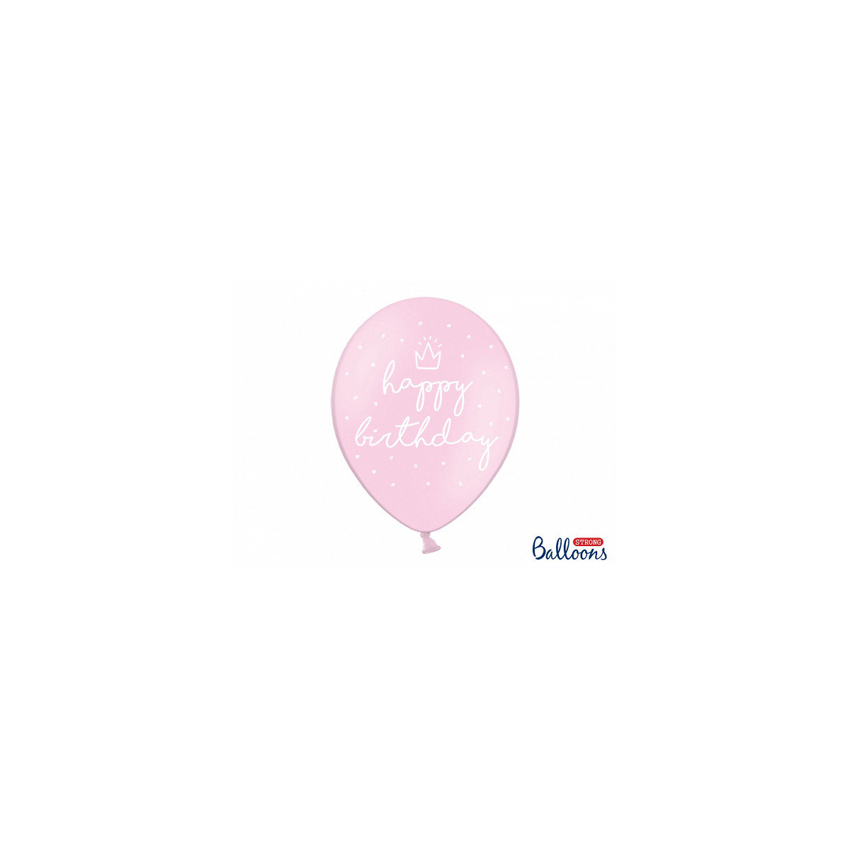 Ballon de baudruche rose anniversaire fille