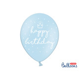 Ballon de baudruche bleu anniversaire garçon