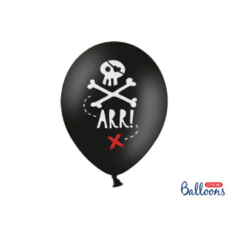 Ballon anniversaire pirate noir