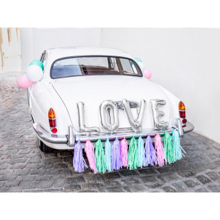 Kit Déco Voiture Mariage Love multicolore