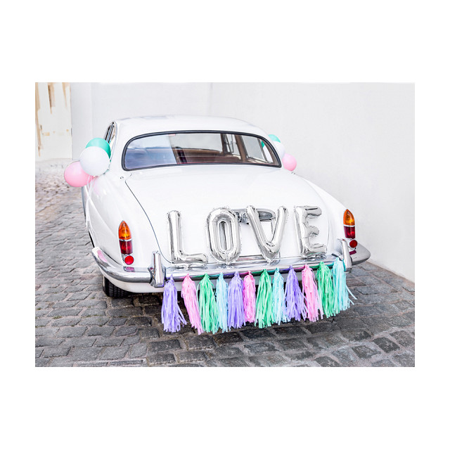 Kit Déco Voiture Mariage Love multicolore