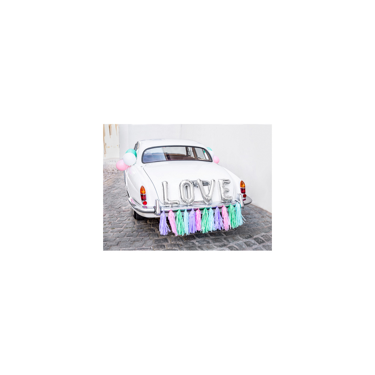 Kit Déco Voiture Mariage Love multicolore