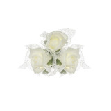 Bouquet de rose ivoire avec ventouse