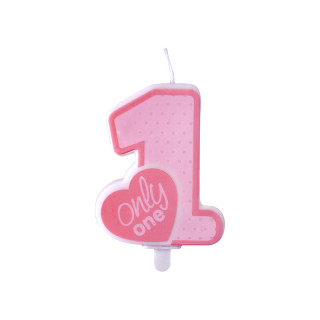 Bougie Anniversaire 5 ans Rose