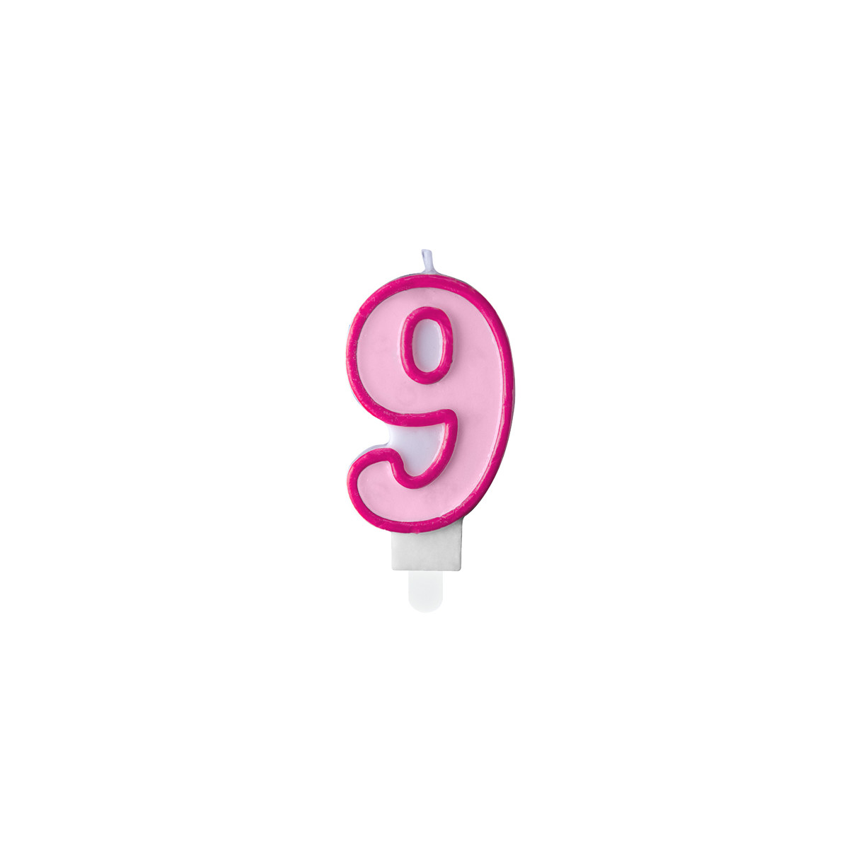 Bougie Anniversaire Fille 9 Ans Rose