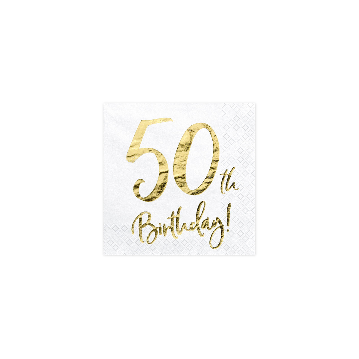 Serviette Anniversaire 50 ans OR