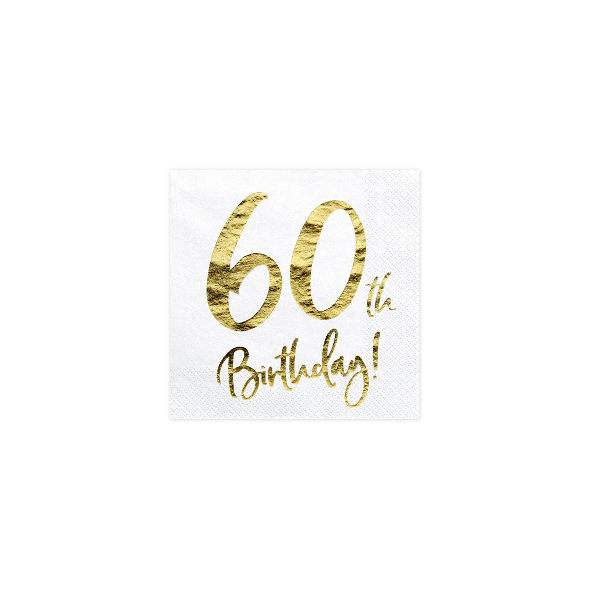 Serviette Anniversaire 60 ans OR