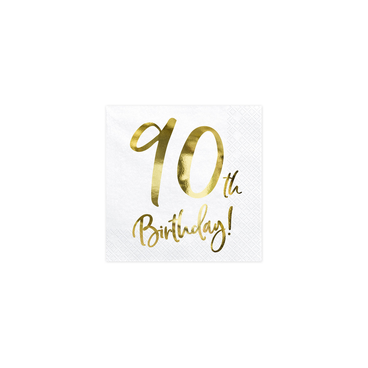 Serviette Anniversaire 90 ans OR