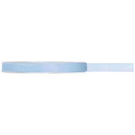 Ruban Organdi Bleu Ciel - 7 mm