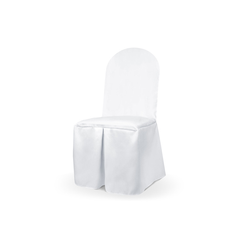 Housse Chaise Mariage tissu blanc