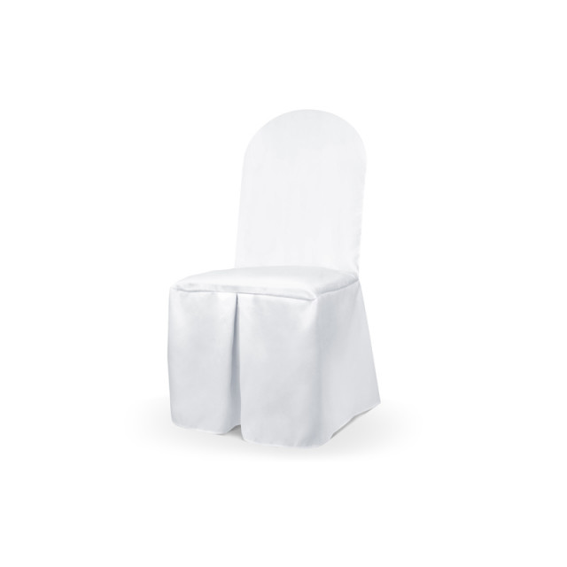 Housse Chaise Mariage tissu blanc