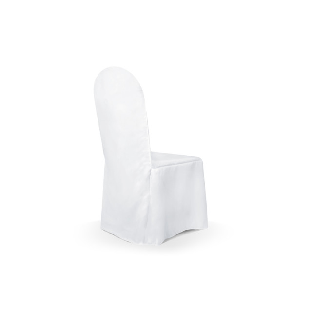 Housse Chaise Mariage tissu blanc