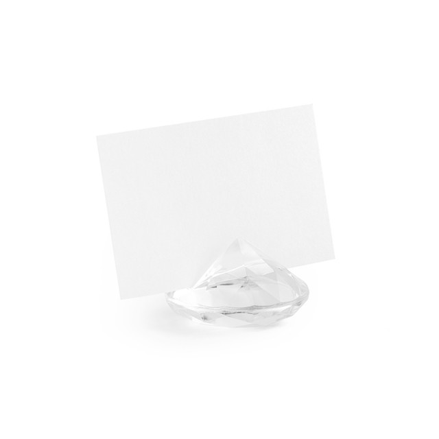 Marque place diamant transparent