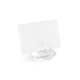 Marque place diamant transparent