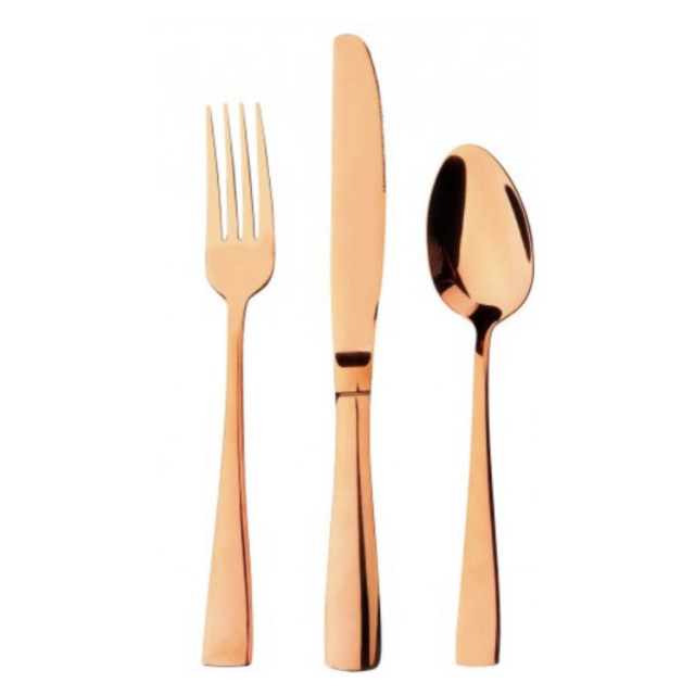 Ménagère Rose Gold 30 pièces en plastique