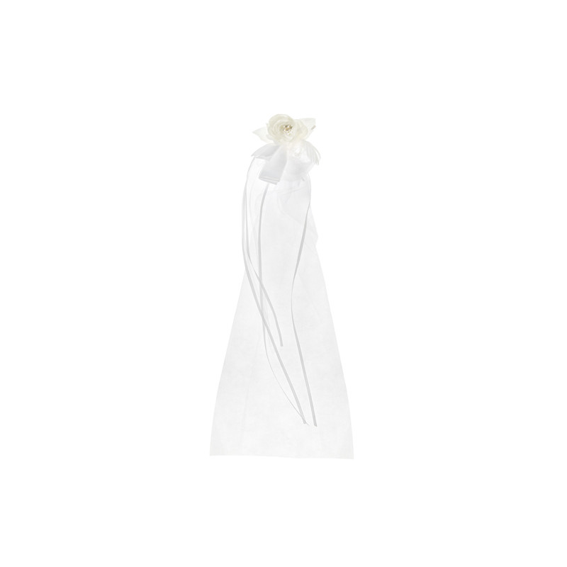 Fleur blanche avec ruban mariage