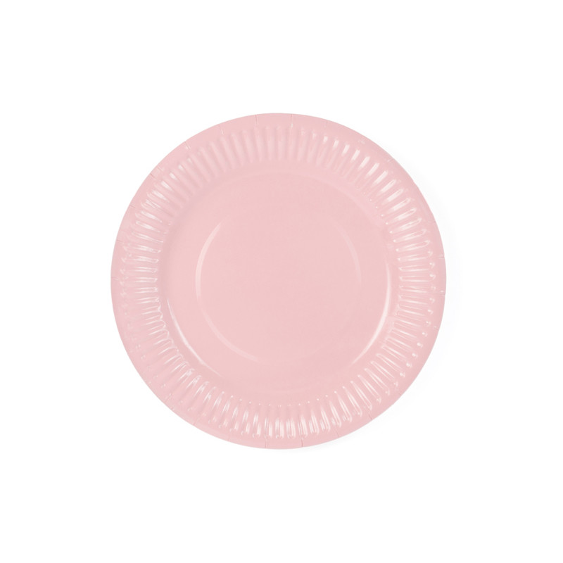 Assiette rose