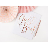 Livre d'or Blanc Guest Book rose gold