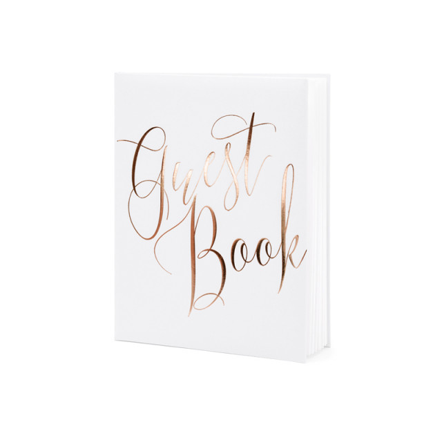 Livre d'or Blanc Guest Book rose gold