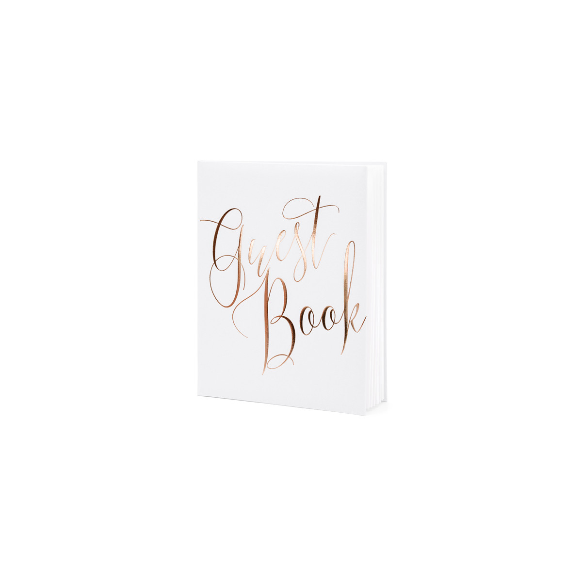 Livre d'or Blanc Guest Book rose gold