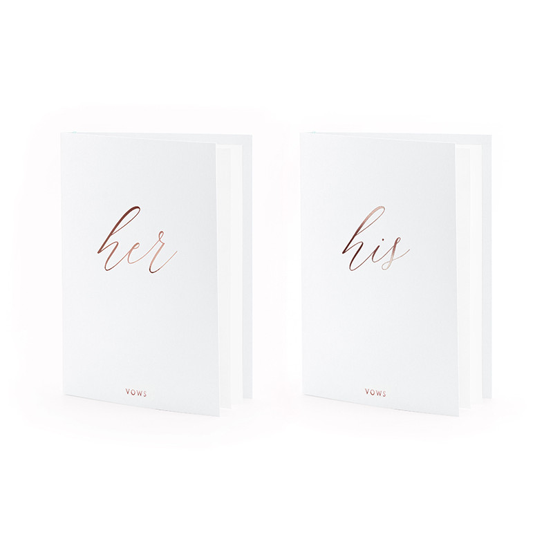 Livre de voeux Her et His Blanc et Or