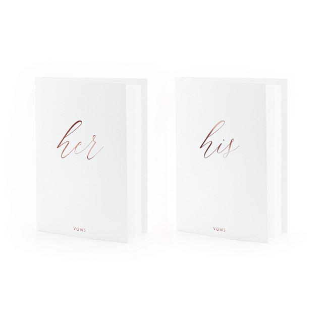 Livre de voeux Her et His Blanc et Or