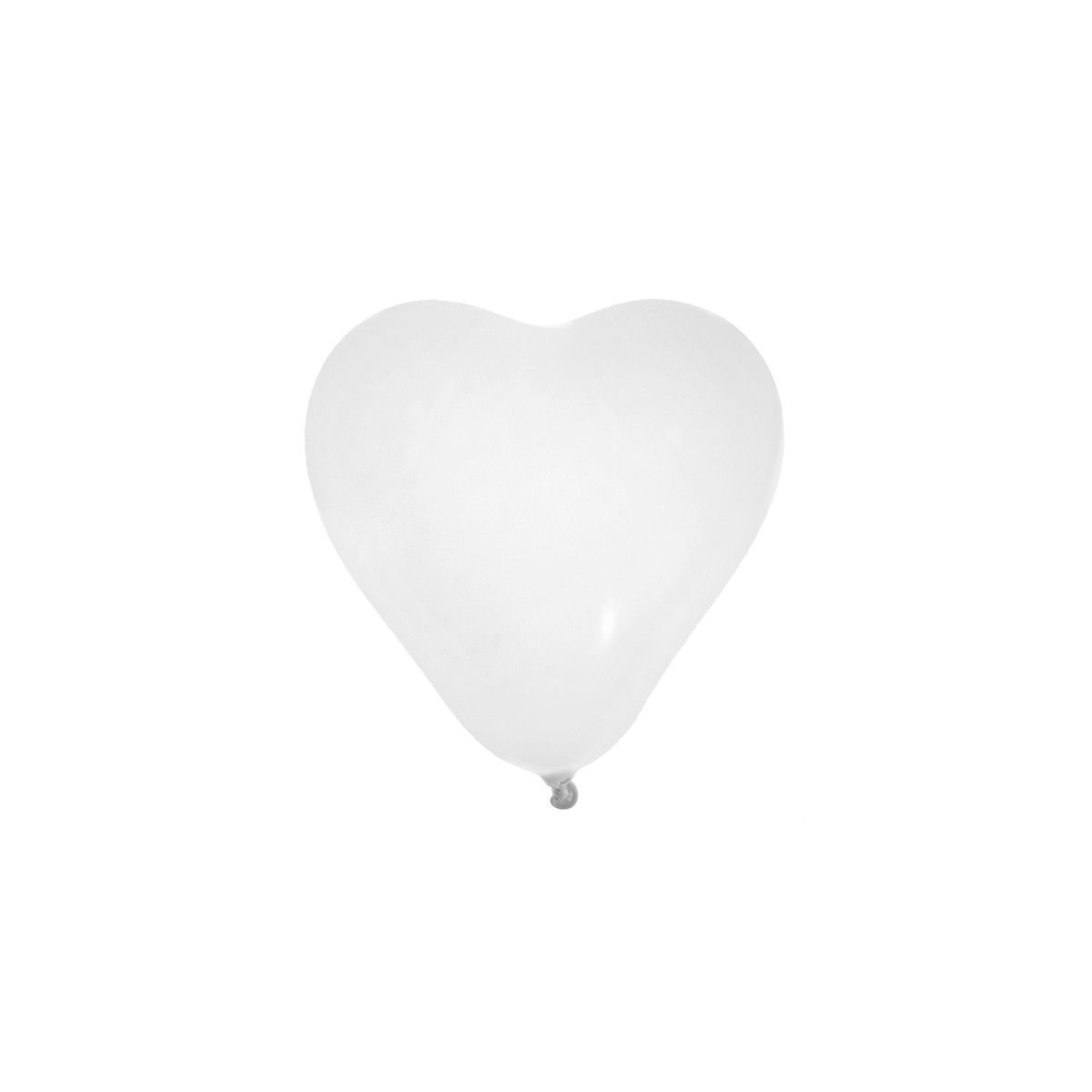 Ballon de Baudruche coeœur Blanc x 8