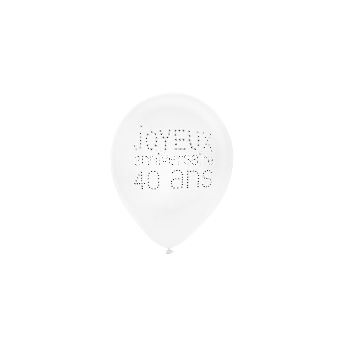 Ballon de Baudruche Anniversaire 40 ans x 8