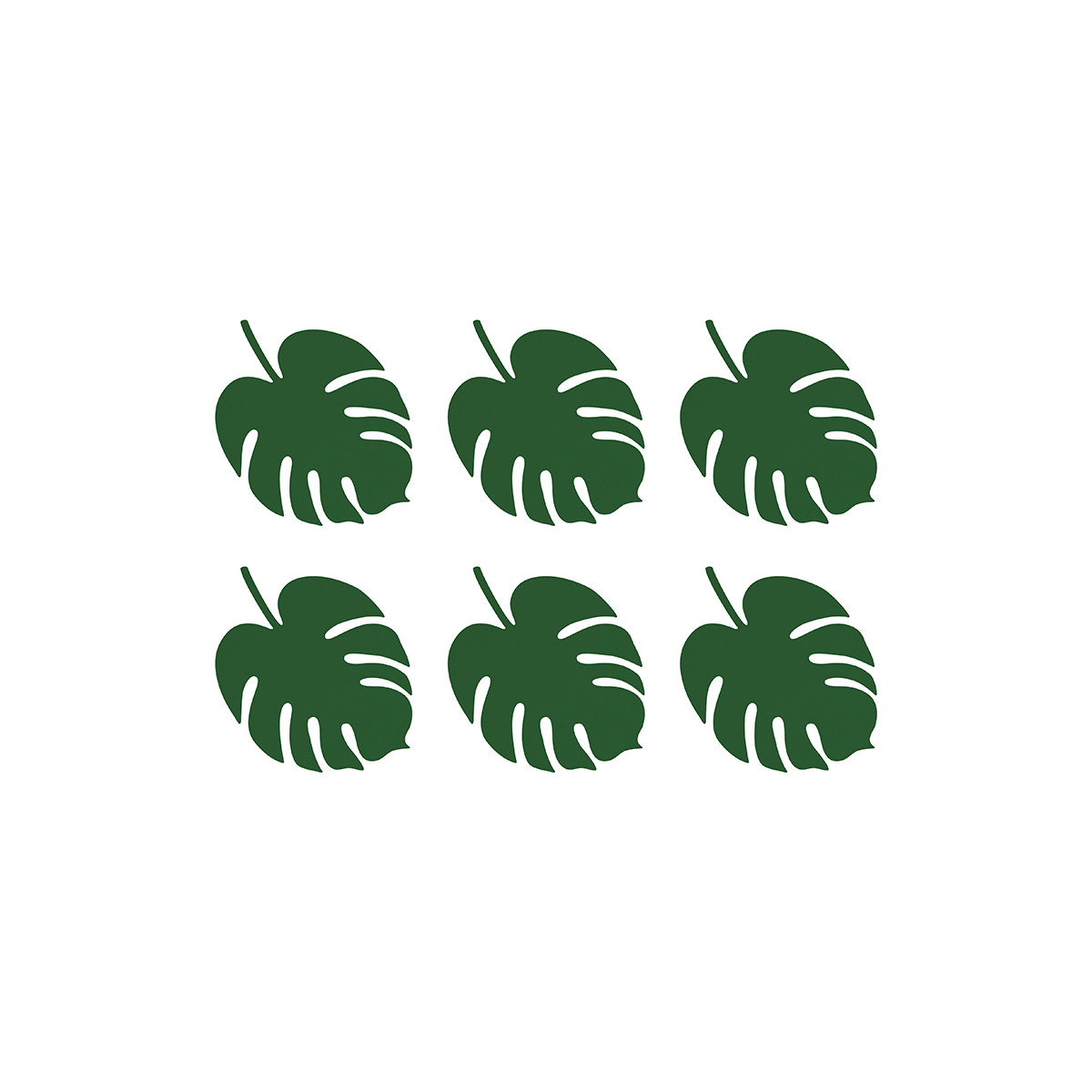 marque places tropicale feuille vert