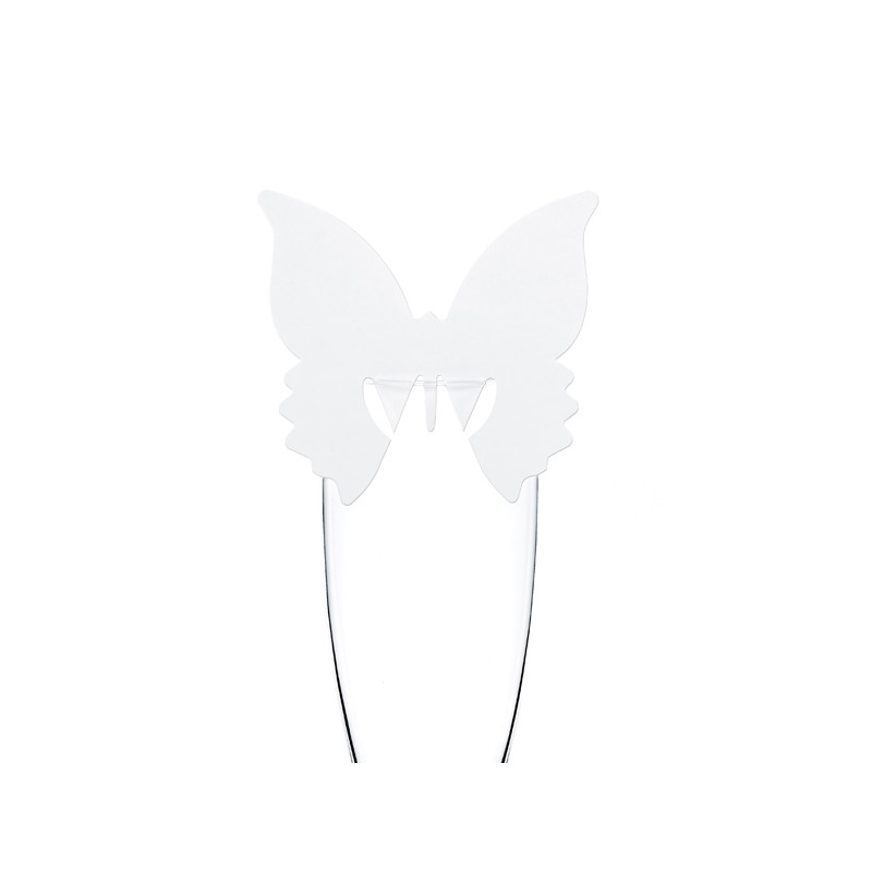 Marque verre papillon dentelé