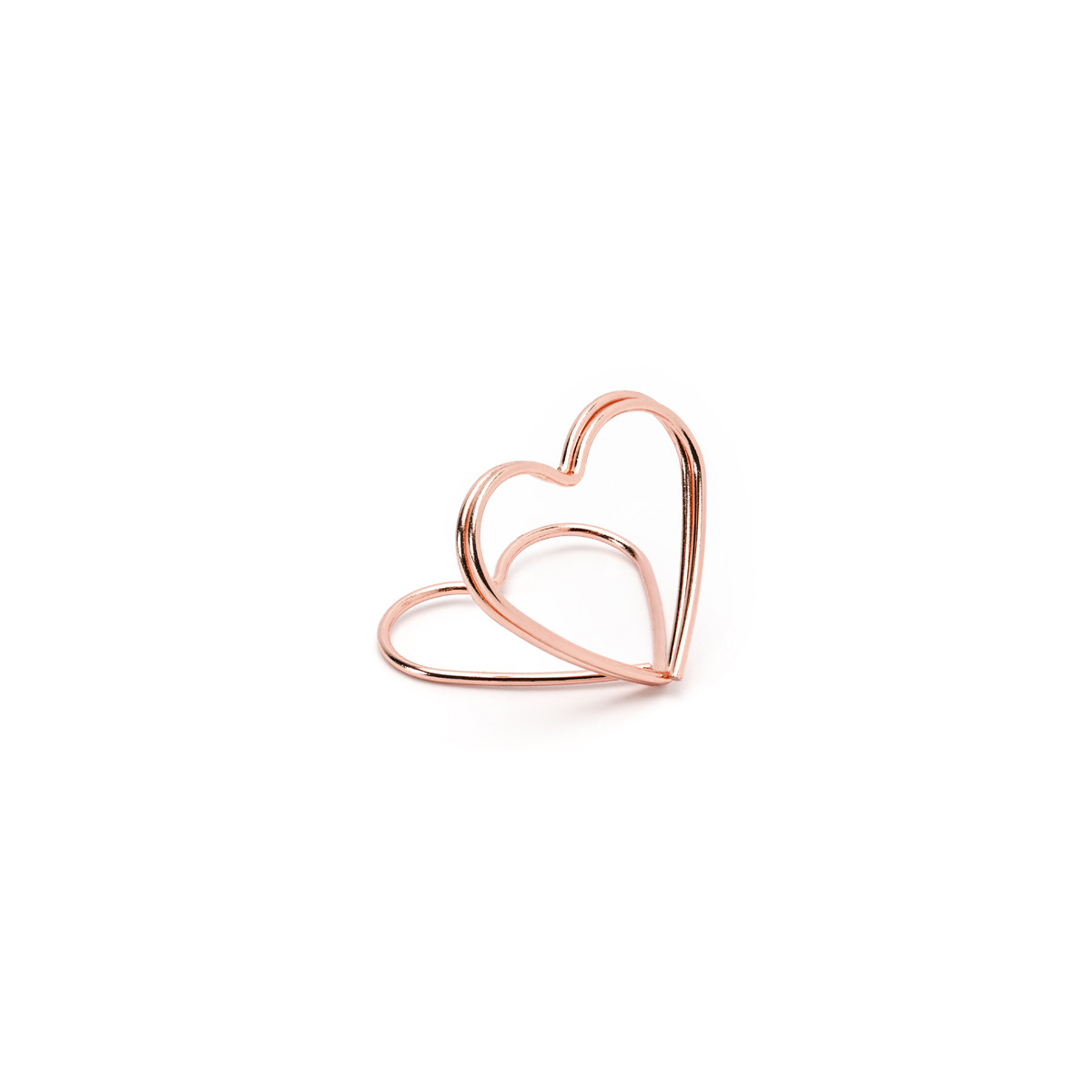 Support marque place coeur rose gold