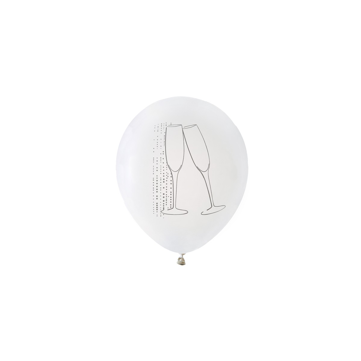 Ballon de Baudruche Champagne Blanc x 8