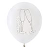 Ballon de Baudruche Champagne Blanc x 8