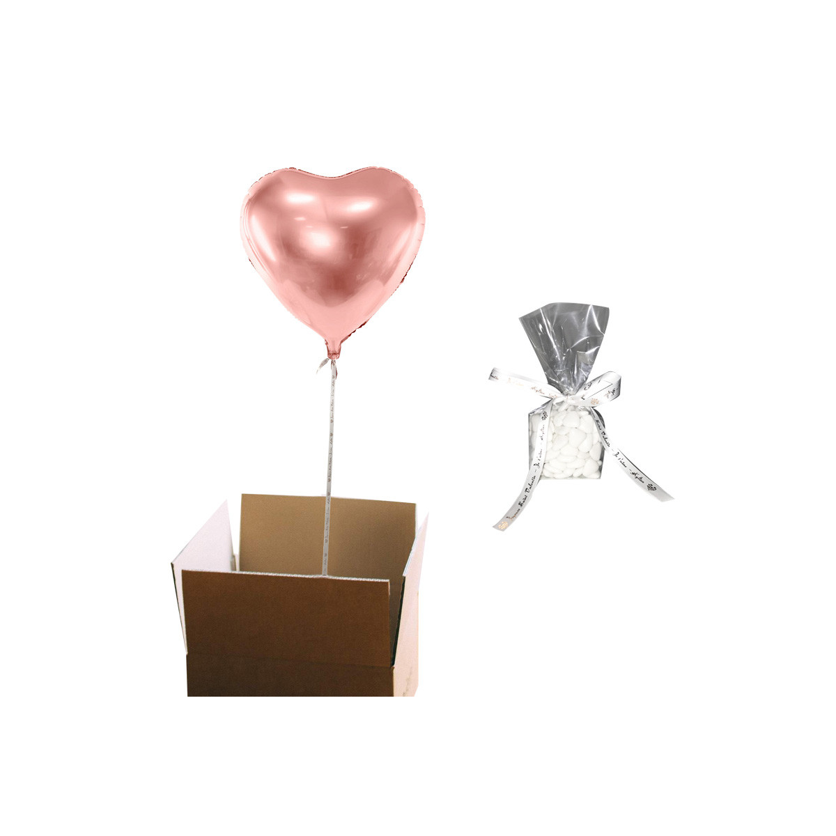 Ballon coeur Saint Valentin Box