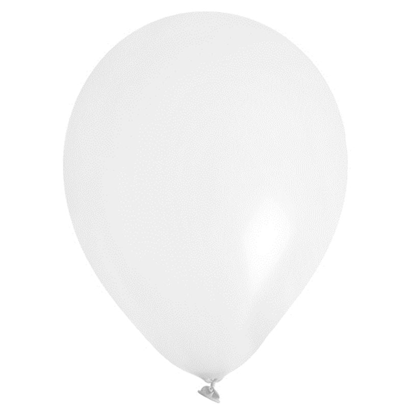 Ballon de baudruche pas cher en forme de Coeur Blanc 45 cm - Badaboum