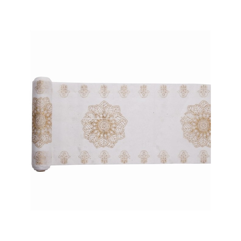 Chemin de Table oriental or 5m x 28cm