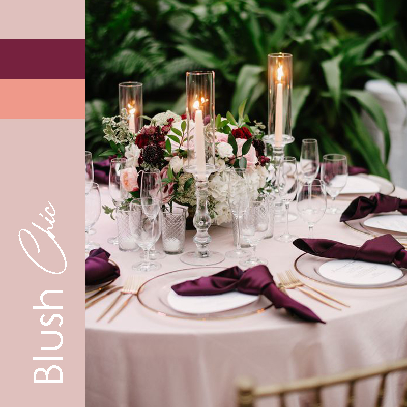 tendance 2021 mariage Blush Chic