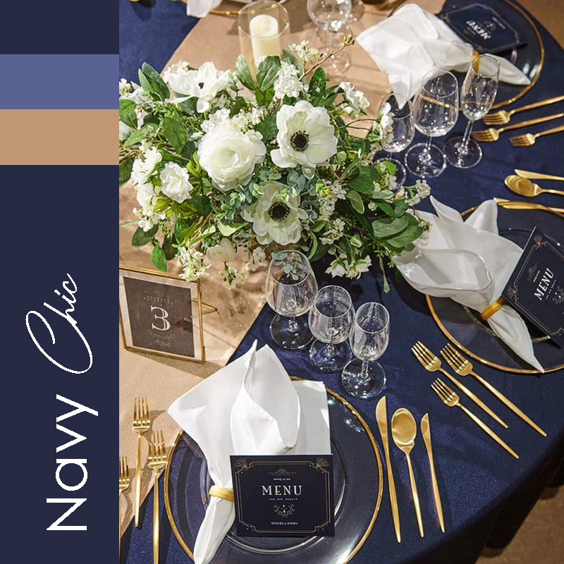 tendance 2021 mariage Navy Chic